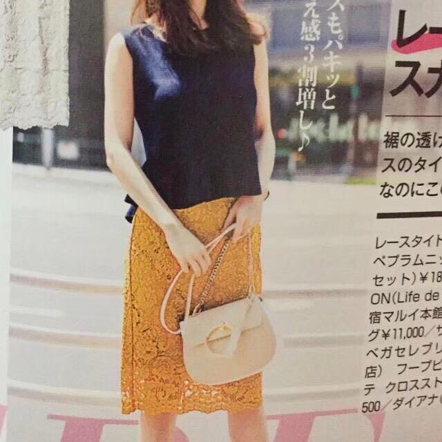 ◆GU/ジーユー◆毎年定番レースタイトスカート★オレンジM*秋コーデ美品♪ < ブランド  ◆GU/ジーユー◆毎年定番レースタイトスカート★オレンジM*秋コーデ美品♪ < ブランドの