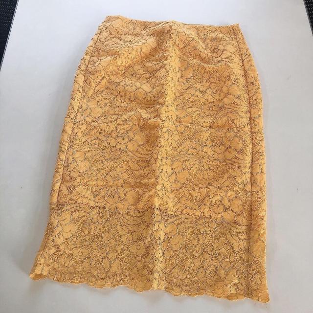 ◆GU/ジーユー◆毎年定番レースタイトスカート★オレンジM*秋コーデ美品♪ < ブランド  ◆GU/ジーユー◆毎年定番レースタイトスカート★オレンジM*秋コーデ美品♪ < ブランドの
