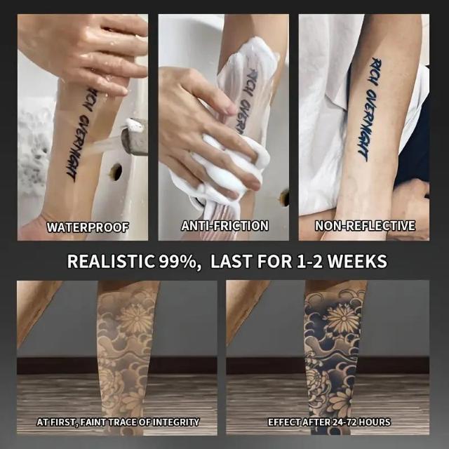 爆ヤス価格390円★女性と男性のためのブラック・トライバルウェーブ・トーテム・アームバンド 偽タトゥーステッカー - 腕、大腿部 < 男性ファッション  爆ヤス価格390円★女性と男性のためのブラック・トライバルウェーブ・トーテム・アームバンド 偽タトゥーステッカー - 腕、大腿部 < 男性ファッションの