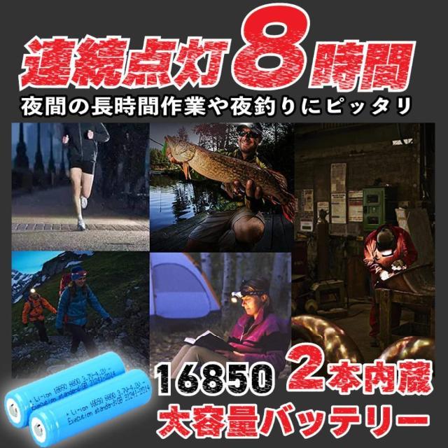 *センサー搭載★ 明るさ抜群 5000LM ヘッドライト 充電式 防水 8h点灯 < レジャー/スポーツ  *センサー搭載★ 明るさ抜群 5000LM ヘッドライト 充電式 防水 8h点灯 < レジャー/スポーツの
