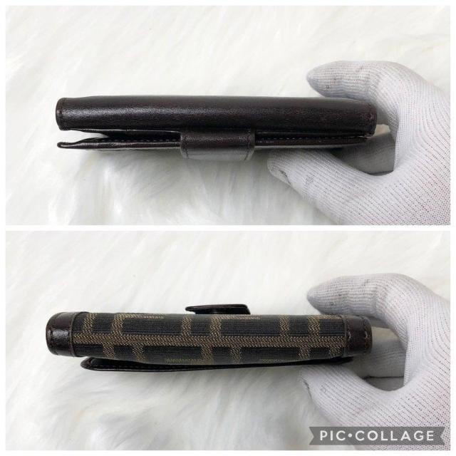 【美品】FENDI フェンディ 二つ折り財布 折り財布 ズッカ柄 キャンバス レザー ブラウン < ブランド 【美品】FENDI フェンディ 二つ折り財布 折り財布 ズッカ柄 キャンバス レザー ブラウン < ブランドの