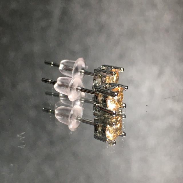 《No.p004》宝石質 天然石シトリン ピアス S925 < 女性アクセサリー/時計  《No.p004》宝石質 天然石シトリン ピアス S925 < 女性アクセサリー/時計の