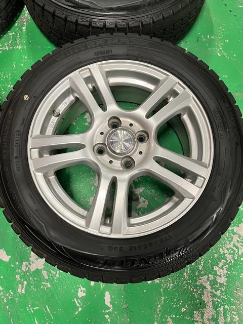 0192107)激安国産中古ダンロップスタッドレスタイヤ4本社外アルミホイールセットコンパクトカーサイズ175/65R15送料無料 < 自動車/バイク 0192107)激安国産中古ダンロップスタッドレスタイヤ4本社外アルミホイールセットコンパクトカーサイズ175/65R15送料無料 < 自動車/バイク