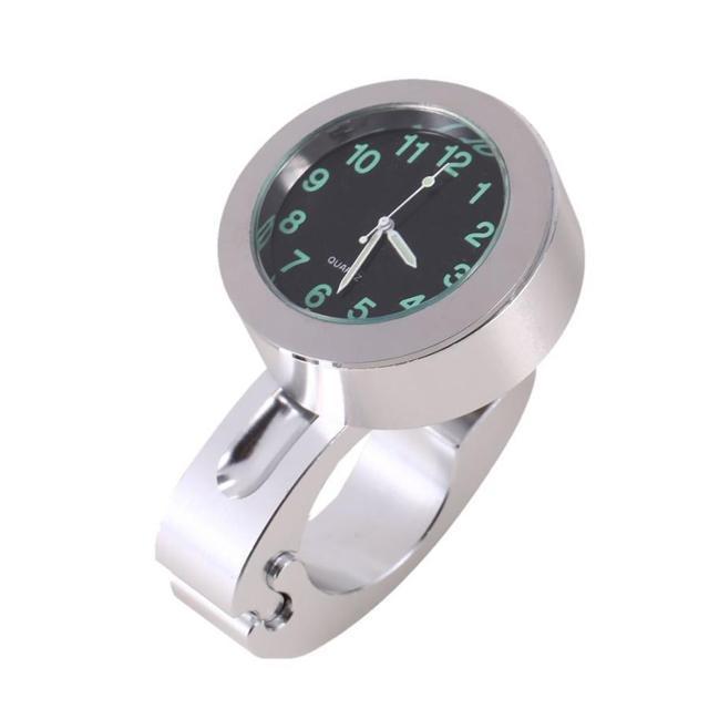 バイク 時計 アナログ時計 オートバイ ツーリング バイク用品 ハンドルバー シルバー 防水 耐衝撃 ボタン電池 < 自動車/バイク バイク 時計 アナログ時計 オートバイ ツーリング バイク用品 ハンドルバー シルバー 防水 耐衝撃 ボタン電池 < 自動車/バイク
