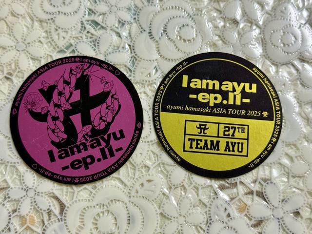 浜崎あゆみ アジアツアー 会場限定 購入特典 ステッカー 2種 < タレントグッズ  浜崎あゆみ アジアツアー 会場限定 購入特典 ステッカー 2種  < タレントグッズの