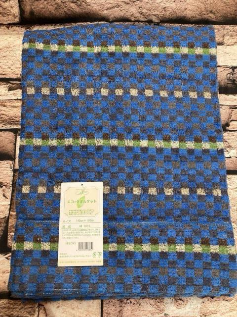 ≪送料無料≫【綿100%】爽やかな肌触り!地球に優しいエコで、ハイクオリティ!タオルケットB(画像から)1枚 < インテリア/ライフ  ≪送料無料≫【綿100%】爽やかな肌触り!地球に優しいエコで、ハイクオリティ!タオルケットB(画像から)1枚 < インテリア/ライフの