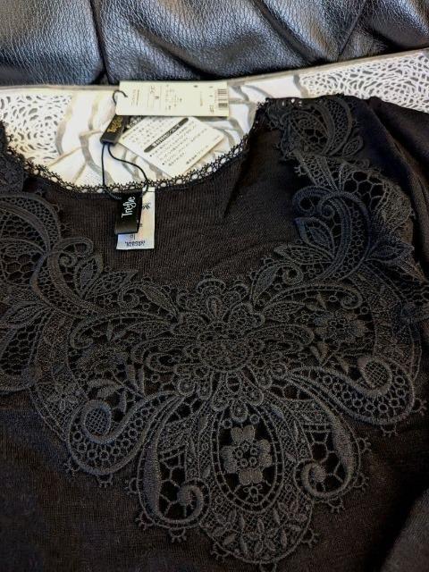 Wacoal/ワコール/Trefle/トレフル/コード刺繍レース付き長袖シャツ/超稀少/肌着/トレフル/ニット/M/ブラック/黒 < 女性ファッション Wacoal/ワコール/Trefle/トレフル/コード刺繍レース付き長袖シャツ/超稀少/肌着/トレフル/ニット/M/ブラック/黒 < 女性ファッションの