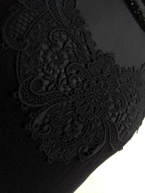 Wacoal/ワコール/Trefle/トレフル/コード刺繍レース付き長袖シャツ/超稀少/肌着/トレフル/ニット/M/ブラック/黒 < 女性ファッション Wacoal/ワコール/Trefle/トレフル/コード刺繍レース付き長袖シャツ/超稀少/肌着/トレフル/ニット/M/ブラック/黒 < 女性ファッションの