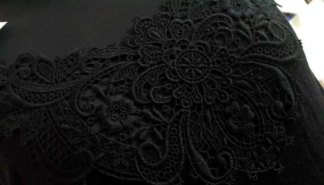 Wacoal/ワコール/Trefle/トレフル/コード刺繍レース付き長袖シャツ/超稀少/肌着/トレフル/ニット/M/ブラック/黒 < 女性ファッション Wacoal/ワコール/Trefle/トレフル/コード刺繍レース付き長袖シャツ/超稀少/肌着/トレフル/ニット/M/ブラック/黒 < 女性ファッションの