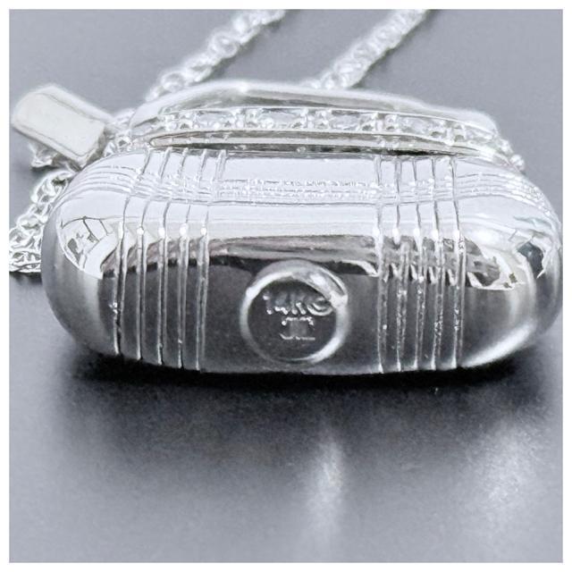 14K ホワイトゴールド ハンドバッグ デザイン ネックレス ダイヤ < 女性アクセサリー/時計 14K ホワイトゴールド ハンドバッグ デザイン ネックレス ダイヤ < 女性アクセサリー/時計の