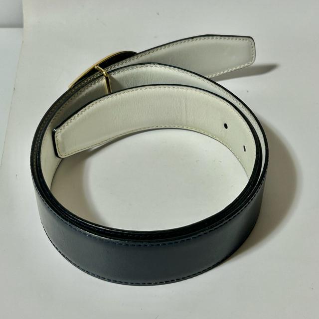 GUCCI �O�b�` G�o�b�N�� 035�E194�E0955 ���U�[ �x���g �\�L�T�C�Y75/30 �l�C�r�[ �� �u�����h�� 