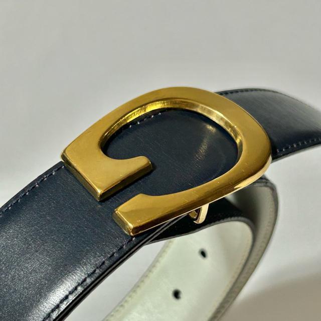 GUCCI �O�b�` G�o�b�N�� 035�E194�E0955 ���U�[ �x���g �\�L�T�C�Y75/30 �l�C�r�[ �� �u�����h�� 