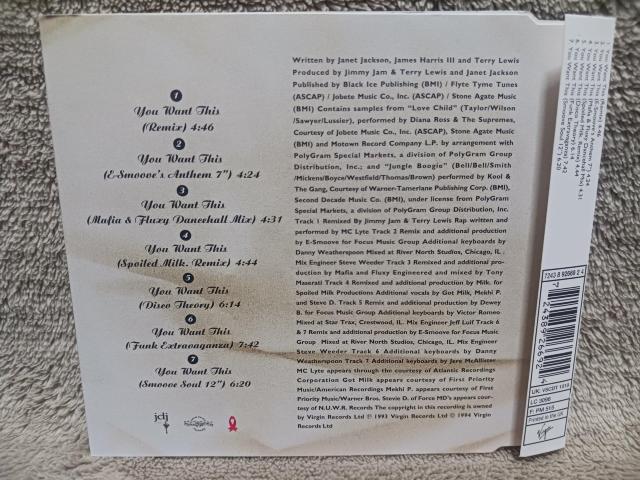 Janet Jackson �W���l�b�g�E�W���N�\���^You Want This�^�A���Ձ^CD�V���O���^Jam & Lewis �� CD/DVD/�r�f�I�� 