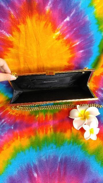 ゴールドチェーンがcool★クラッチ&ショルダーバッグ†B系 < 女性ファッション  ゴールドチェーンがcool★クラッチ&ショルダーバッグ†B系 < 女性ファッションの