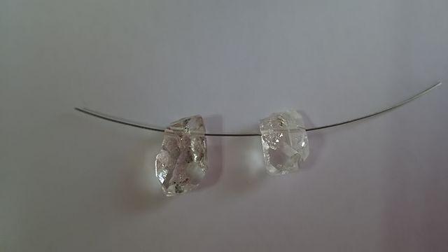 ☆ハーキマーダイヤモンド☆クレオ穴☆2個set☆ < ペット/手芸/園芸  ☆ハーキマーダイヤモンド☆クレオ穴☆2個set☆  < ペット/手芸/園芸の
