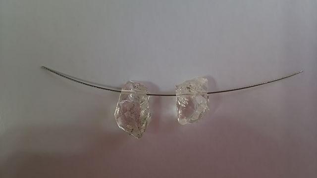 ☆ハーキマーダイヤモンド☆クレオ穴☆2個set☆ < ペット/手芸/園芸  ☆ハーキマーダイヤモンド☆クレオ穴☆2個set☆ < ペット/手芸/園芸の