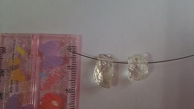 ☆ハーキマーダイヤモンド☆クレオ穴☆2個set☆ < ペット/手芸/園芸  ☆ハーキマーダイヤモンド☆クレオ穴☆2個set☆ < ペット/手芸/園芸の