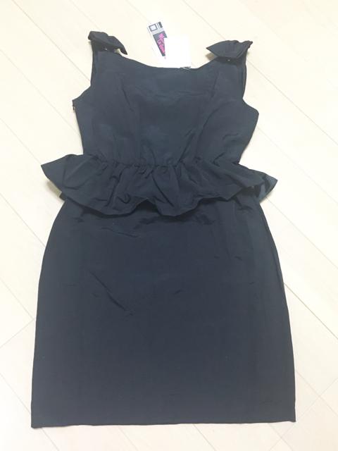 ANAP黒肩リボンペプラムドレスワンピース普段着からオケージョン < ブランド ANAP黒肩リボンペプラムドレスワンピース普段着からオケージョン < ブランドの