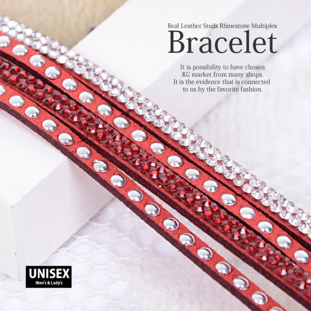 残1点★再入荷 本革&ラインストーン多連ブレス黒 < 女性アクセサリー/時計  残1点★再入荷 本革&ラインストーン多連ブレス黒 < 女性アクセサリー/時計の