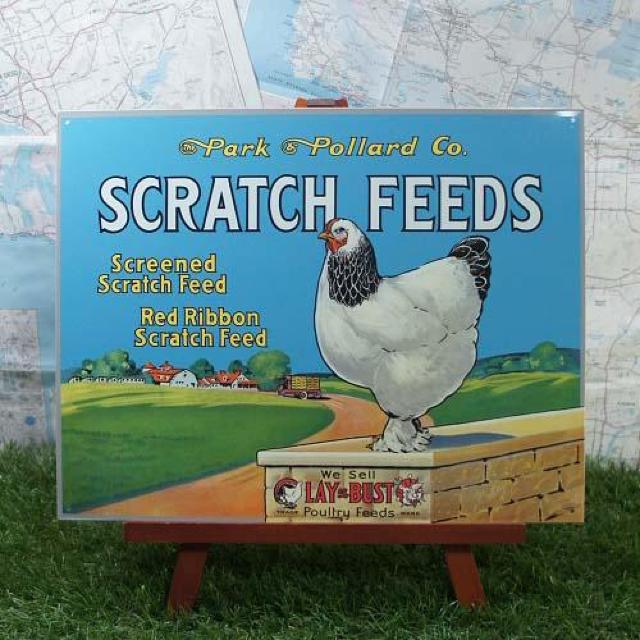 新品【ブリキ看板】Scratch Feeds/粒餌 Park & Pollard Co. < ホビー  新品【ブリキ看板】Scratch Feeds/粒餌 Park & Pollard Co.  < ホビーの