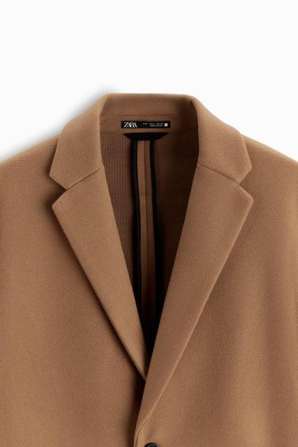 ☆ZARA ザラ コンフォート コート チェスターコート/メンズ/XS☆ゴールデンブラウン☆新品★新作モデル < ブランド ☆ZARA ザラ コンフォート コート チェスターコート/メンズ/XS☆ゴールデンブラウン☆新品★新作モデル < ブランドの