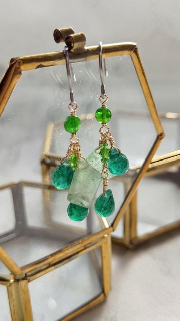 14kgf*グリーンアベンチュリンのピアス*23066 < 女性アクセサリー/時計 14kgf*グリーンアベンチュリンのピアス*23066 < 女性アクセサリー/時計の