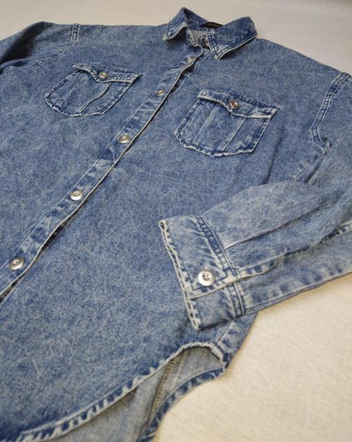 美品★オーバーサイズ★デニムシャツ★可愛い★ダボダボシャツ★春物★カバーオール★レディースシャツ★ブラウス★体型カバー★送料無料 < 女性ファッション  美品★オーバーサイズ★デニムシャツ★可愛い★ダボダボシャツ★春物★カバーオール★レディースシャツ★ブラウス★体型カバー★送料無料 < 女性ファッションの