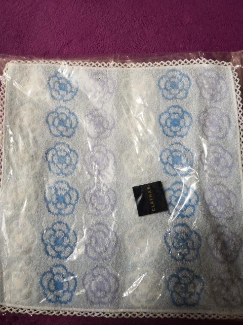 レア 新品 CLATHAS クレイサス タオル ハンカチ 水色 < ブランド  レア 新品 CLATHAS クレイサス タオル ハンカチ 水色  < ブランドの