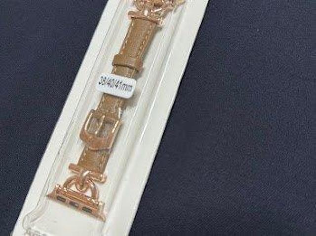 Apple Watch バンド 合皮 38/40/41mm ライトブラウン+ゴールド < 女性アクセサリー/時計 Apple Watch バンド 合皮 38/40/41mm ライトブラウン+ゴールド < 女性アクセサリー/時計の