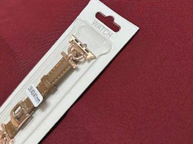 Apple Watch バンド 合皮 38/40/41mm ライトブラウン+ゴールド < 女性アクセサリー/時計 Apple Watch バンド 合皮 38/40/41mm ライトブラウン+ゴールド < 女性アクセサリー/時計の