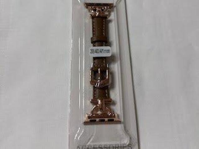 Apple Watch バンド 合皮 38/40/41mm ライトブラウン+ゴールド < 女性アクセサリー/時計 Apple Watch バンド 合皮 38/40/41mm ライトブラウン+ゴールド < 女性アクセサリー/時計の
