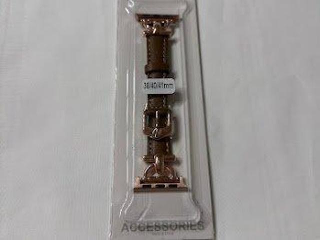 Apple Watch バンド 合皮 38/40/41mm ライトブラウン+ゴールド < 女性アクセサリー/時計 Apple Watch バンド 合皮 38/40/41mm ライトブラウン+ゴールド < 女性アクセサリー/時計の