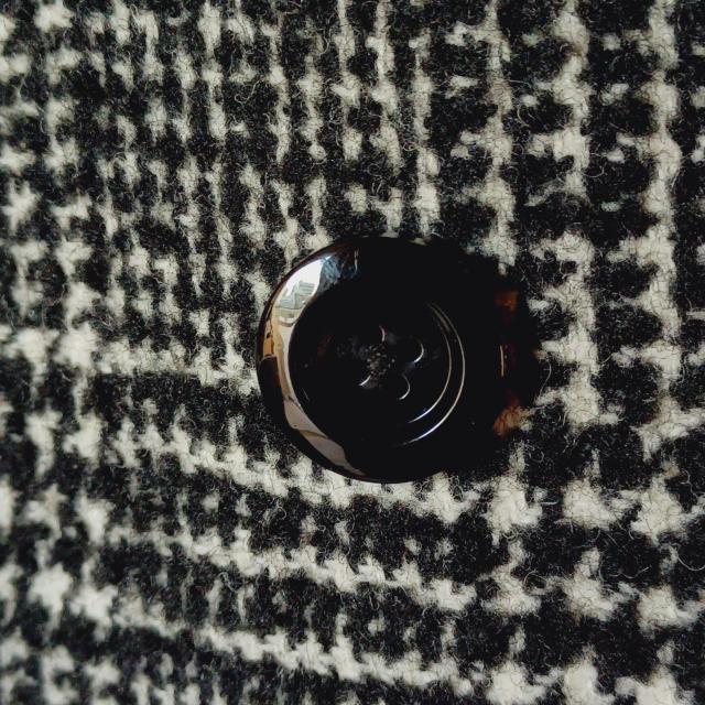 ★【GU】ジーユーお洒落☆黒白ブラック&ホワイト☆グレンチェック柄ダブルブレストコート☆テーラードカラーロングチェスターコート < ブランド ★【GU】ジーユーお洒落☆黒白ブラック&ホワイト☆グレンチェック柄ダブルブレストコート☆テーラードカラーロングチェスターコート < ブランドの