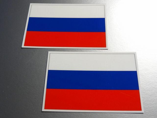 ■ロシア国旗ステッカー2枚セット即買 < 自動車/バイク ■ロシア国旗ステッカー2枚セット即買 < 自動車/バイク