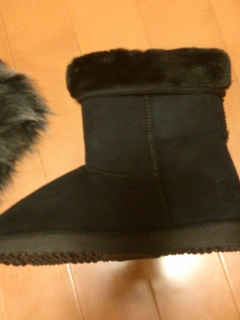 ◆編み込みポンポン付ムートンブーツ◆BK◆ < 女性ファッション  ◆編み込みポンポン付ムートンブーツ◆BK◆ < 女性ファッションの