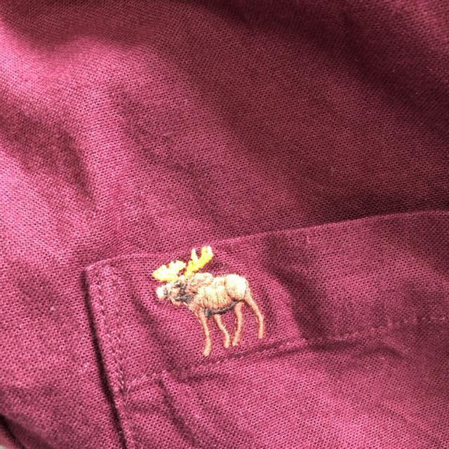 即決 Abercrombie&Fitch 長袖シャツ ワインレッド < ブランド  即決 Abercrombie&Fitch 長袖シャツ ワインレッド < ブランドの