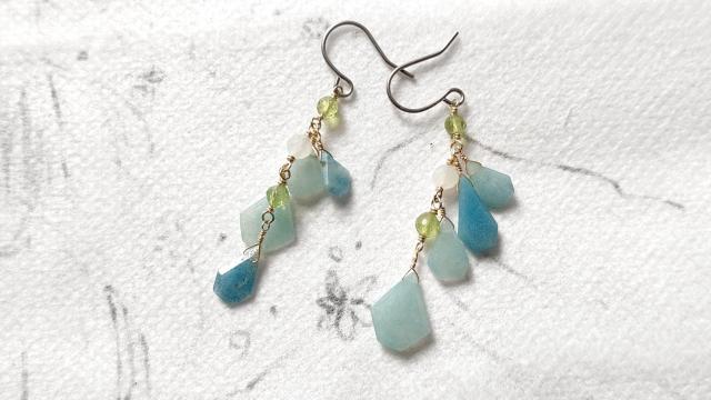 14kgf*トロレアイトのピアス*24009 < 女性アクセサリー/時計 14kgf*トロレアイトのピアス*24009 < 女性アクセサリー/時計の