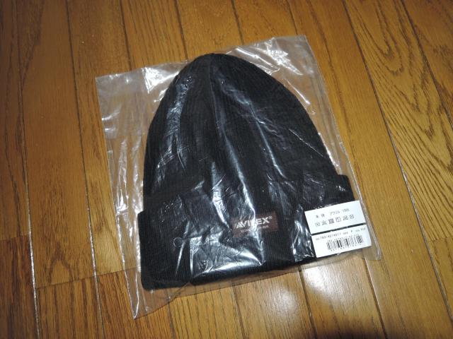 新品 AVIREX アビレックス ニットキャップ 黒 アクリル ビーニー < ブランド  新品 AVIREX アビレックス ニットキャップ 黒 アクリル ビーニー < ブランドの