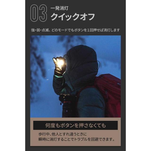 *わずか32g★ 200lm ヘッドライト 8h点灯 電池式 防水 一発消灯 < レジャー/スポーツ  *わずか32g★ 200lm ヘッドライト 8h点灯 電池式 防水 一発消灯 < レジャー/スポーツの