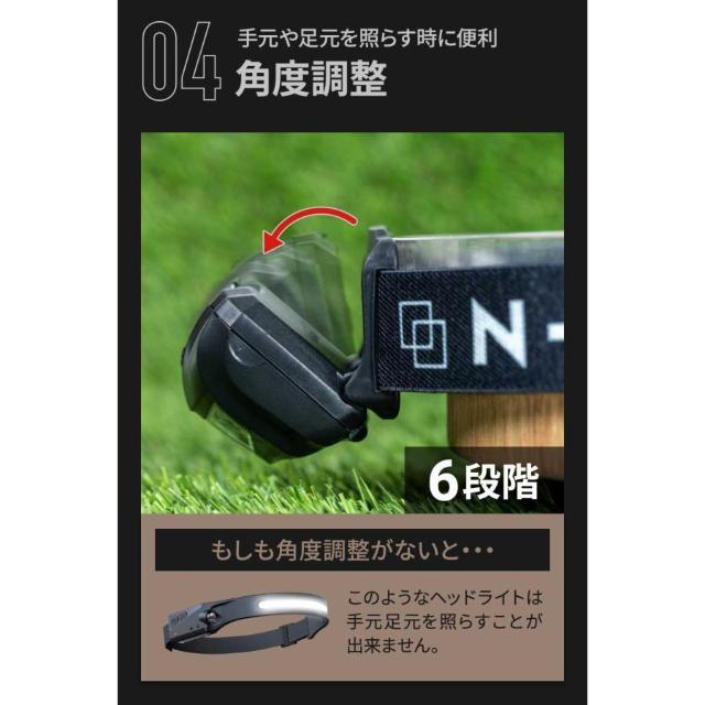 *わずか32g★ 200lm ヘッドライト 8h点灯 電池式 防水 一発消灯 < レジャー/スポーツ  *わずか32g★ 200lm ヘッドライト 8h点灯 電池式 防水 一発消灯 < レジャー/スポーツの