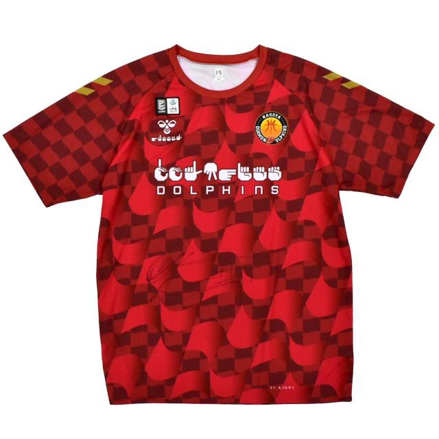 #15 アラン・ウィリアムズ選手直筆サイン入り 名古屋ダイヤモンドドルフィンズ 手話シャツ < レジャー/スポーツ #15 アラン・ウィリアムズ選手直筆サイン入り 名古屋ダイヤモンドドルフィンズ 手話シャツ < レジャー/スポーツの