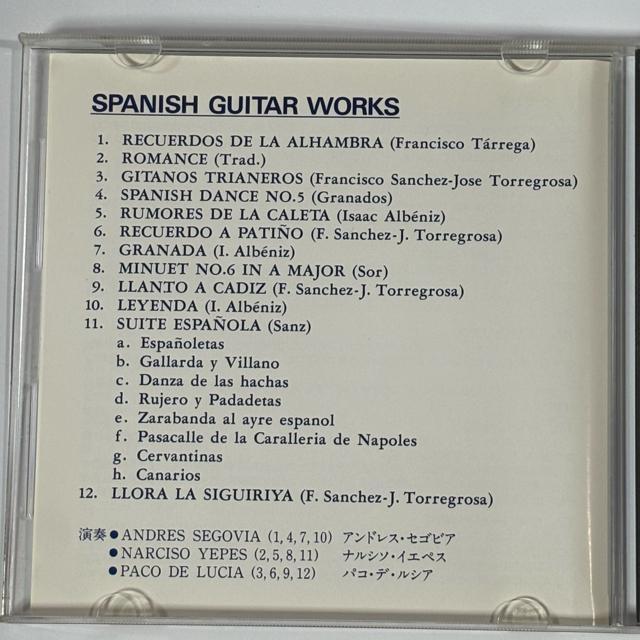 spanish guitar works �� CD/DVD/�r�f�I�� 