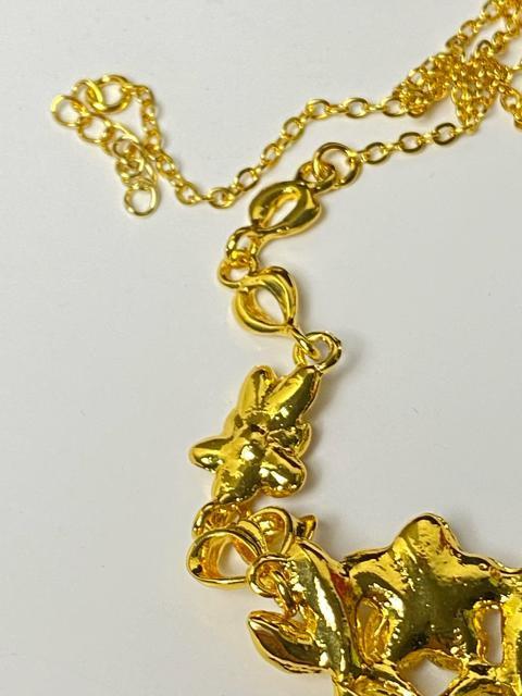 【美品】ゴールド フラワー ネックレス 花 華やか 金色 ゴージャス パーティー 鉄製上品 エレガント ネックレス 花柄 9.3g < 女性ファッション 【美品】ゴールド フラワー ネックレス 花 華やか 金色 ゴージャス パーティー 鉄製上品 エレガント ネックレス 花柄 9.3g < 女性ファッションの