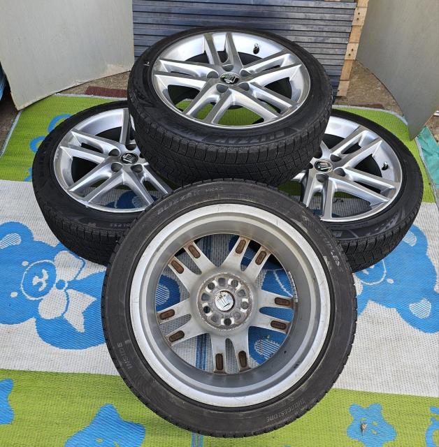 TOYOTA ���� 200�n �N���E�� �A�X���[�g���18�C���` 8J +45 5��PCD114.3�X�^�b�h���X�^�C���t��4�{ �� ������/�o�C�N