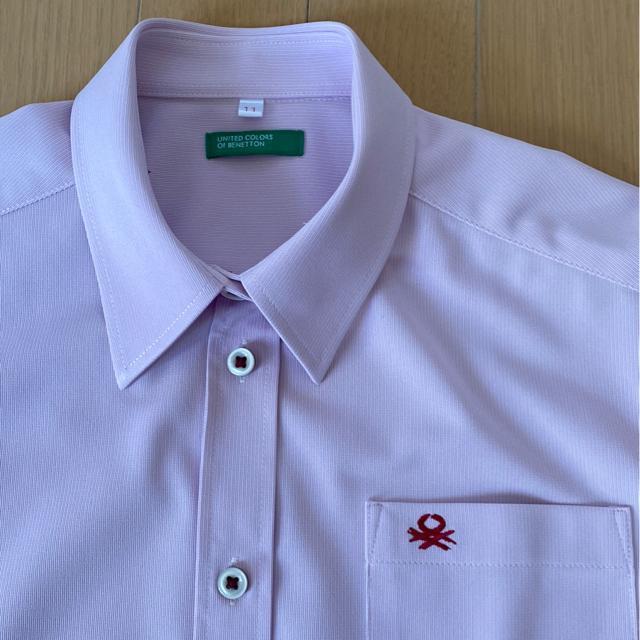 大阪高校ブラウス/制服コスプレ/新品未使用/ベネトン/サイズ11号(M)ピンク半袖シャツ < 女性ファッション  大阪高校ブラウス/制服コスプレ/新品未使用/ベネトン/サイズ11号(M)ピンク半袖シャツ < 女性ファッションの