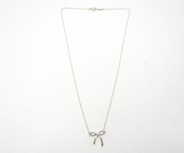 TIFFANY&CO. ティファニー リボン ネックレス ペンダント SV925<USED>【送料無料】 < ブランド  TIFFANY&CO. ティファニー リボン ネックレス ペンダント SV925<USED>【送料無料】 < ブランドの