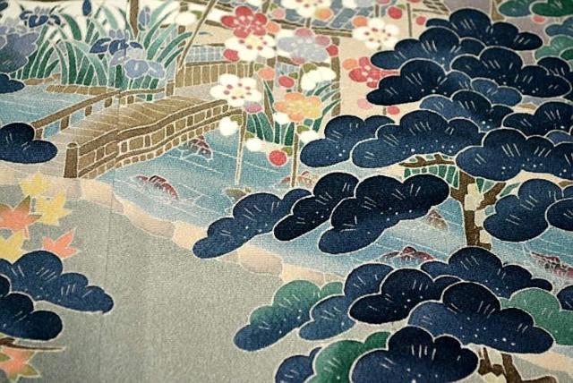 【最高級】新品同様 十日町友禅作家【岡村蒼風】暈し染め 風景文 比翼付 黒留袖 身丈157.5cm 裄丈63cm T3346 < 女性ファッション  【最高級】新品同様 十日町友禅作家【岡村蒼風】暈し染め 風景文 比翼付 黒留袖 身丈157.5cm 裄丈63cm T3346 < 女性ファッションの