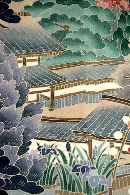 【最高級】新品同様 十日町友禅作家【岡村蒼風】暈し染め 風景文 比翼付 黒留袖 身丈157.5cm 裄丈63cm T3346 < 女性ファッション  【最高級】新品同様 十日町友禅作家【岡村蒼風】暈し染め 風景文 比翼付 黒留袖 身丈157.5cm 裄丈63cm T3346 < 女性ファッションの