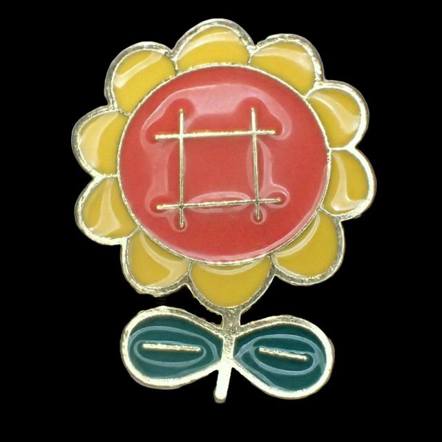 ひまわり ヒマワリ 向日葵 ピンバッジ バッジ ピンズ ピンブローチ ブローチ ラペルピン < 女性アクセサリー/時計 ひまわり ヒマワリ 向日葵 ピンバッジ バッジ ピンズ ピンブローチ ブローチ ラペルピン < 女性アクセサリー/時計の