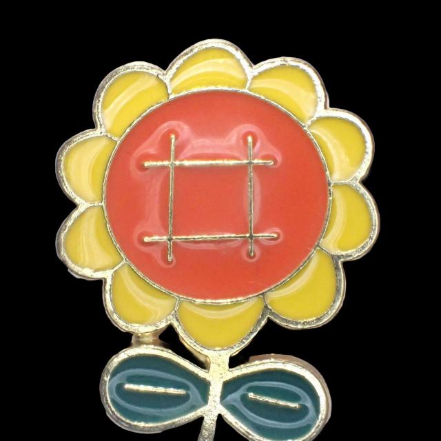 ひまわり ヒマワリ 向日葵 ピンバッジ バッジ ピンズ ピンブローチ ブローチ ラペルピン < 女性アクセサリー/時計 ひまわり ヒマワリ 向日葵 ピンバッジ バッジ ピンズ ピンブローチ ブローチ ラペルピン < 女性アクセサリー/時計の